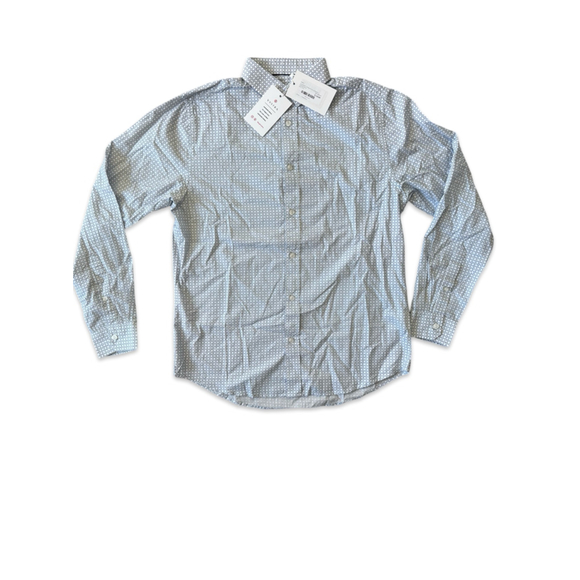 Vustra Ocean Hill Long-Sleeve Shirt Geometric‎ Print Sustainable Size Medium